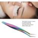 Colorful Stainless Steel Eyelash Tweezers for Perfect Extensions - Long Sloping Design for Home Use - Buy Online on GoSupps.com