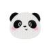 Legami - Makeup Brush Cleaner Mat - Brush it Off! - Makeup Brush Cleaning Pad Silicone Pad for Cosmetics with Suction Cup - Panda Theme
