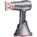 Khukam Cordless Hair Dryers with Charging Base Portable Travel Hairdryer Rechargeable Handheld Blow Dryer 5000mAh Hot/Cold Air Wireless Hair Dryers Salon Styling Tool - Black