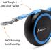 AllPetSolutions Retractable Dog Lead - 8m Extension Leash with Anti-Slip Brake, Anti-Twist Lobster Clip, Soft Grip Handle - For Small, Medium, Large Pets - Black - Buy Online on GoSupps.com