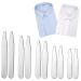 NAYAGOGO 10 PCS/ 5 Sizes Stainless Steel Collar Stays Shirt Collar Stiffeners Metallic Collar Stays Shirt Collar Stiffeners for Home Use Organizing Travel Mens Dress Shirt (5/5.6/6.3/7/ 7.6cm)