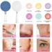 2pcs Facial Cleansing Brush Set - Remove Blackheads & Deep Clean | Electric Face Cleaning Brush Head & Sponge - Blue & White - Buy Online on GoSupps.com