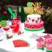 Set of 25 JeVenis Glitter Watermelon Cupcake Topper Watermelon One Cupcake Topper Baby Girl First Birthday Cupcake Topper - Buy Online on GoSupps.com