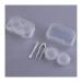Lentil storage container contact lens container mini box container 1 set of cute yellow duck travel glasses plastic contact lens box travel contact lens container eye care set container G Ivory