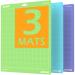 Xinart Cutting Mat For Cricut Maker 3 Maker Explore 3 Air 2 12x12 Inch 3 Mats Variety Pack Green Blue Purple Adhesive Sticky Replacement Cutting Mats For Cricut H-Variety 3Mats 12"x12"
