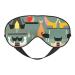 Mid-Century Modern Art Cats Soft Sleep Eye Mask Female Breathable Eye Patch Perfect for Travel and Relaxation