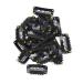50 Pieces U-Shape Metal Snap Clips for Hair Extensions - 32mm Black 6-Teeth Combs with Rubber - Durable Wig Clips - Buy Online on GoSupps.com