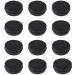 ZHIYE 12 Pcs Aluminium Screw Pots 60ml Empty Black Cosmetics Container Tin Balm Make Up Jar