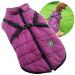 2 in 1 large dog jacket with dishes outdoor dog sport vest dishes outdoor warm pet winter coat harness for big dogs 5xl purple