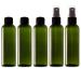 5x100ml recycled plastic bottles with sprays and screw caps 100ml emptiness refillable travel bottles for toilet items liquids cosmetics Transparent containers BPA-free For hand luggage screw cap and spray head