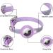 Buy Mouyou Airtag Cat Neck Band - Leather Adjustable Airtag Collar for Cats & Dogs (28-37cm) - Purple with Safety Clasp & Holder - Buy Online on GoSupps.com