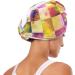 Colorful Checkerboard Hair Drying Towel - 2 Pack Microfiber Hair Turbans for Women | Ideal for Wet & Curly Hair - Buy Online on GoSupps.com