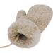 Baby Toddler Cute Winter Knitted Mittens with Fleece Lining - Beige | Ages 1-4 Years - Buy Online on GoSupps.com