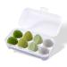 Kingbridal make-up sponges 8 pieces for primer mixed sponge fluid for liquids cream and powder multi-colored cosmetic applicator sponge for dry/wet use (green)