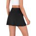 ODODOS Women's Athletic Tennis Skorts with Pockets - Black Large - Buy Online on GoSupps.com