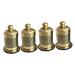 Beavorty 4 Series Box Moxibusion-Box mugwort Moxibusion Box Handled Back roll Moxa massage device Tool for burning MOXA MOXAGELASTHER HOUSE AI-BOX MOXIBUSTION Device Copper 8x5.7cmx4Pcs Goldenx4Stk