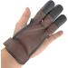 Longbowmaker Traditional 3 Finger Leather Archery Gloves - Durable Finger Protection AG31 L Brown | International Shipping Available - Buy Online on GoSupps.com