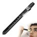 Diagnostic Lamp - White Light Clinical Pen Ophthalmic Examination Pupil Check Pen Light for Nurses Doctors - Clip Design Penlight Used with 2 x AAA (Not Included)(Black)