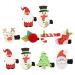 Lurrose 16 pieces Christmas hair clips reindeer anti -lifting hair clamps glitter Christmas tree Santa Claus hair clips hairclothes for baby girls children ladies costume