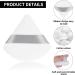 Sibba 4-Piece Triangle Powder Puffs Set for Face & Body | Soft Plush Makeup Foundation Sponges | Washable & Reusable | Ideal for Loose Powder Wet Dry Makeup | Black & White - Buy Online on GoSupps.com