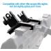 KINBON 45 Degree Iron Sights - Alloy Steel Flip Up Offset Sights - Picatinny & Weaver Rails - Buy Online on GoSupps.com
