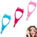 Fadcaer 3 In 1 Makeup Eyelash Tool Mascara Shield Guard 3 Pieces Eyelash Brush Curler Guide Upper Lower Eye Lash Mascara Applicator Guide Eyelash Brush Tool Eyelash Comb Separator for Ladie Girl Women