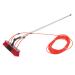 26.25ft Water Fed Pole Cleaning Brush Tool 180 Adjustable Professional Window Squeegee Cleaner Squeegee for Window Cleaning for High Windows Cleaning Solar Photovoltaic Panel Cleaning Black Red Silver