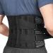 Back support breathable for the lower back for men and women lumbar pegs double compression adjustment for sciatica pain relief herniated disc work sport (S.
