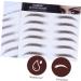 POPETPOP 12 Pcs Eyebrow Stickers Waterproof Makeup Temporary Brow Tattoos Artificial Eyebrow Applique 6d Hair - Buy Online on GoSupps.com