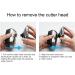 Universal Razor Replacement Heads - 9 Pack Electrorasier Double Ring Attachments for Electric Shavers - Buy Online on GoSupps.com