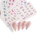 CHANGAR Flower Nail Art Stickers Decals - 55 Sheets Colorful Spring Floral Water Transfer Sticker for Manicure - Buy Online on GoSupps.com