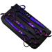 Purple Dragon Professional 7.0 inch 4PCS Pet Grooming Scissors Kit Japan Premium Steel Straight & Curved & Thinning Blade Dog Hair Cutting Shears Set with Case Electroplating Purple