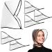 Lusofie Clear Waterproof Rain Bonnet with Visor - 6 Piece Set for Women - Buy Online on GoSupps.com