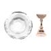 Leylor Exercise Base-4 types Magnetic nail tip Exercise status alloy holder Nail Art Display Stand Manik re Tool (#4 White Diamond Crystal)