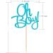 ALISSAR 24-Pack Glitter Blue Oh Boy Cupcake Toppers Cupcake Topper Picks for It'a A Boy Baby Shower Party Decoration Supplies - Buy Online on GoSupps.com