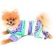 Smalllee Lucky Store: Multi-Colored Striped Cotton Pajamas for Small & Medium Dogs & Cats - Nightwear & Outfits for Yorkies & Chihuahuas - Buy Online on GoSupps.com