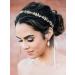 SWEETV Crystal Opal Leaf Bridal Headband for Wedding, Gold Hair Accessories - Buy Online on GoSupps.com