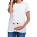 Maternity Top Short Sleeve Funny Pregnancy Tee - Twin White XXXL - Buy Online on GoSupps.com