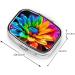 Colorful Flowers Small Pill Case - 2 Compartment Travel Pill Box & Organizer for Purse - Perfect Gift - Buy Online on GoSupps.com