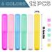 Susser Pack of 12 Portable Plastic Toothbrush Cases | 6 Color Dust-Proof Holders for Travel & Home - Buy Online on GoSupps.com