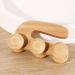 Gleavi Wooden Roller Massage Device - Acupressure Ball & Muscle Roller for Deep Tissue Body Massage - Perfect for Calves & Relaxation - Buy Online on GoSupps.com