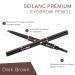 SEILANC Waterproof Eyebrow Pencil 2-Pack - Dark Brown, Smudge-proof & Long-lasting Brow Makeup with Brush - Buy Online on GoSupps.com