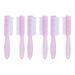 Nail Brush Fingernail Cleaner Set - 6 Pcs Hand Pedicure Scrubbing Kit with Handle Grip - Nail Brushes for Nails and Toes in Clear Pink - Buy Online on GoSupps.com