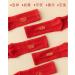 Chinese New Year Red Cotton Lucky Socks 4 Pairs | Rabbit Embroidery Zodiac Stockings | Men Women Spring Festival | Size 36-40 Red-6 - Buy Online on GoSupps.com
