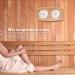 Flexman 2 in 1 Sauna Thermometer & Hygrometer - Wooden Double Digit Temperature & Moisture Monitor for Sauna Decoration - International Shipping Available - Buy Online on GoSupps.com
