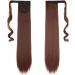 Straight Wrap Around Ponytail Clip In Hair Extensions 23" Inch/58CM Silky One Piece Long Hairpiece For Women Beauty - Dark Auburn 23 Inch Dark Auburn - Buy Online on GoSupps.com