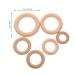 Toyvian 6ST Molar Wooden Circle Accessories - Unfinished Wooden Rings for Baby Teething - Natural Beech Wood Bite Rings - Buy Online on GoSupps.com