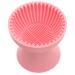 FOMIYES Makeup Brush Cleaner Cup Silicone Makeup Cleaning Brush Scrubber Bowl Cosmetic Brush Cleaning Pad Portable Brush Washing Tool Beauty Sponge Cleaner Pink