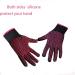 2 Pcs Heat Resistant Gloves for Hair Styling - Silicone Bump, Pink Edge - Curling, Flat Iron, Styling Tools - Buy Online on GoSupps.com