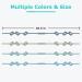 CLdy Baby Toy Pacifier Chain & Silicone Cup Catcher - BPA-Free Stroller Accessories | 4-Pack in Gray Camel Green & Blue - Buy Online on GoSupps.com